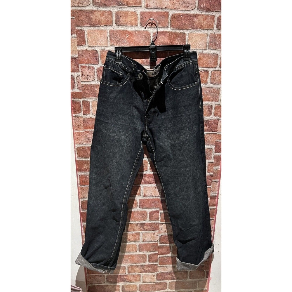 PJMark Relaxed Fit W32 L32 Dark Blue Jeans Cuffed Hem Style
